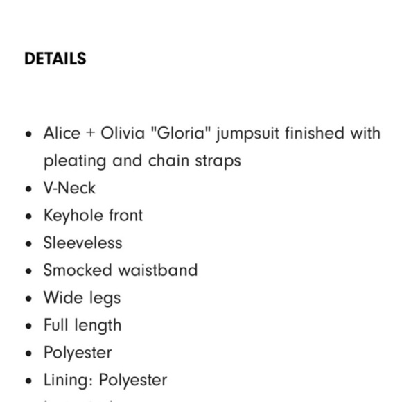 Alice & Olivia Gloria Chain Strap Jumpsuit - Picture 9 of 17